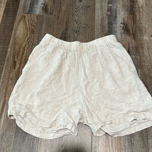 Creamy comfy shorts